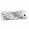 Promo ✔️ Cherry G84-4400 TRACKBALL KEYBOARD Clavier Filaire Miniature, Trackball, USB, Gris Clair, AZERTY - FR 👏