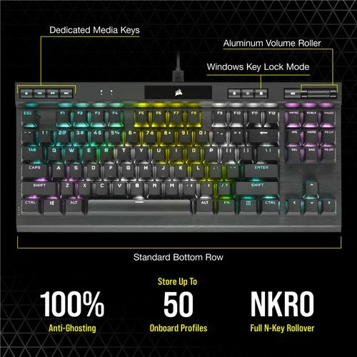 Bon marché ⌛ Corsair K70 RGB TKL Champion Series 🔥 7 Bon marché ⌛ Corsair K70 RGB TKL Champion Series 🔥 – Image 7