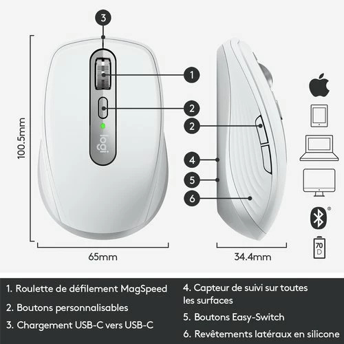 Nouveau 😍 Logitech MX Anywhere 3 For Mac ⌛ 6 Nouveau 😍 Logitech MX Anywhere 3 For Mac ⌛ – Image 6